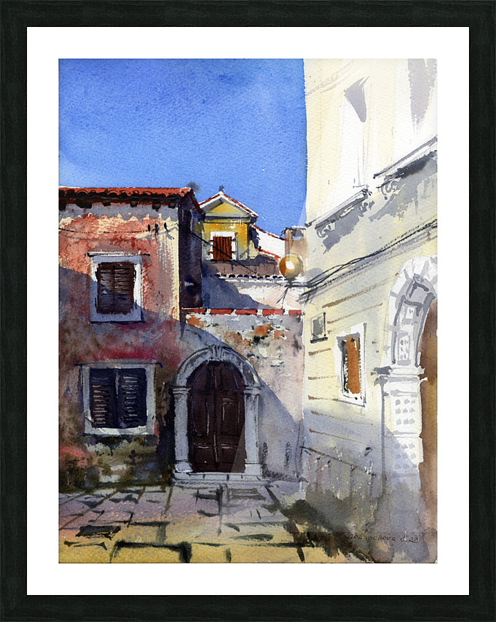 Old town Picture Frame print