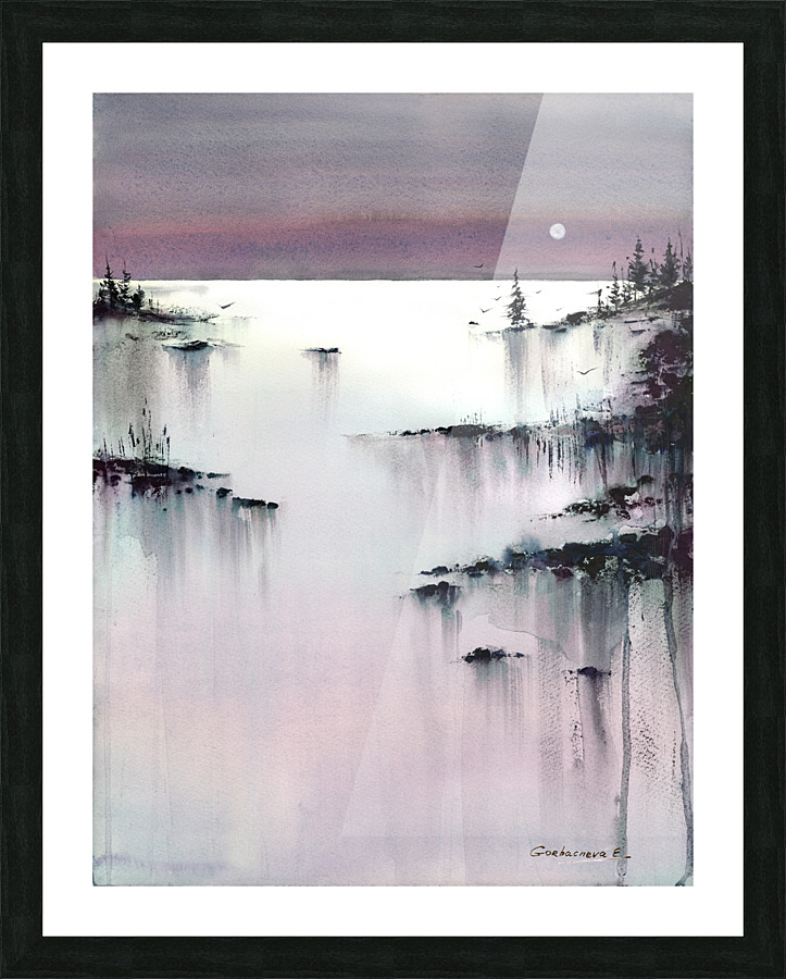 Evening pink 2 Picture Frame print