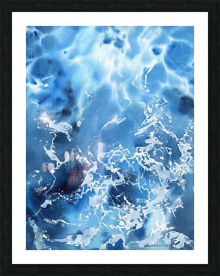 Sea Foam Picture Frame print