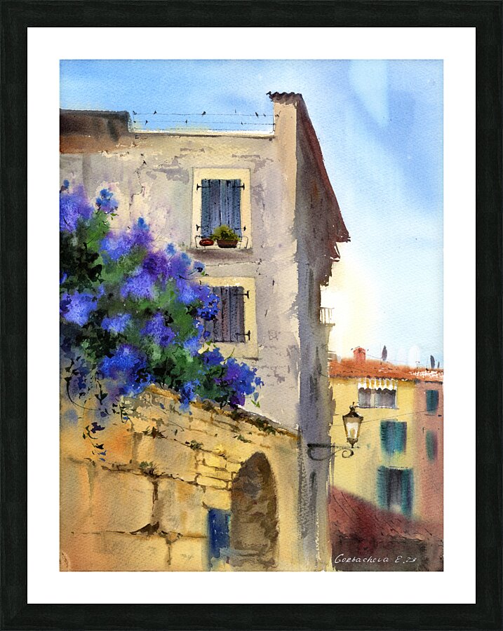 Italian old town Picture Frame print