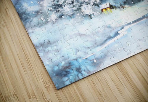 Aurora Borealis Winter Eugenia Gorbacheva puzzle