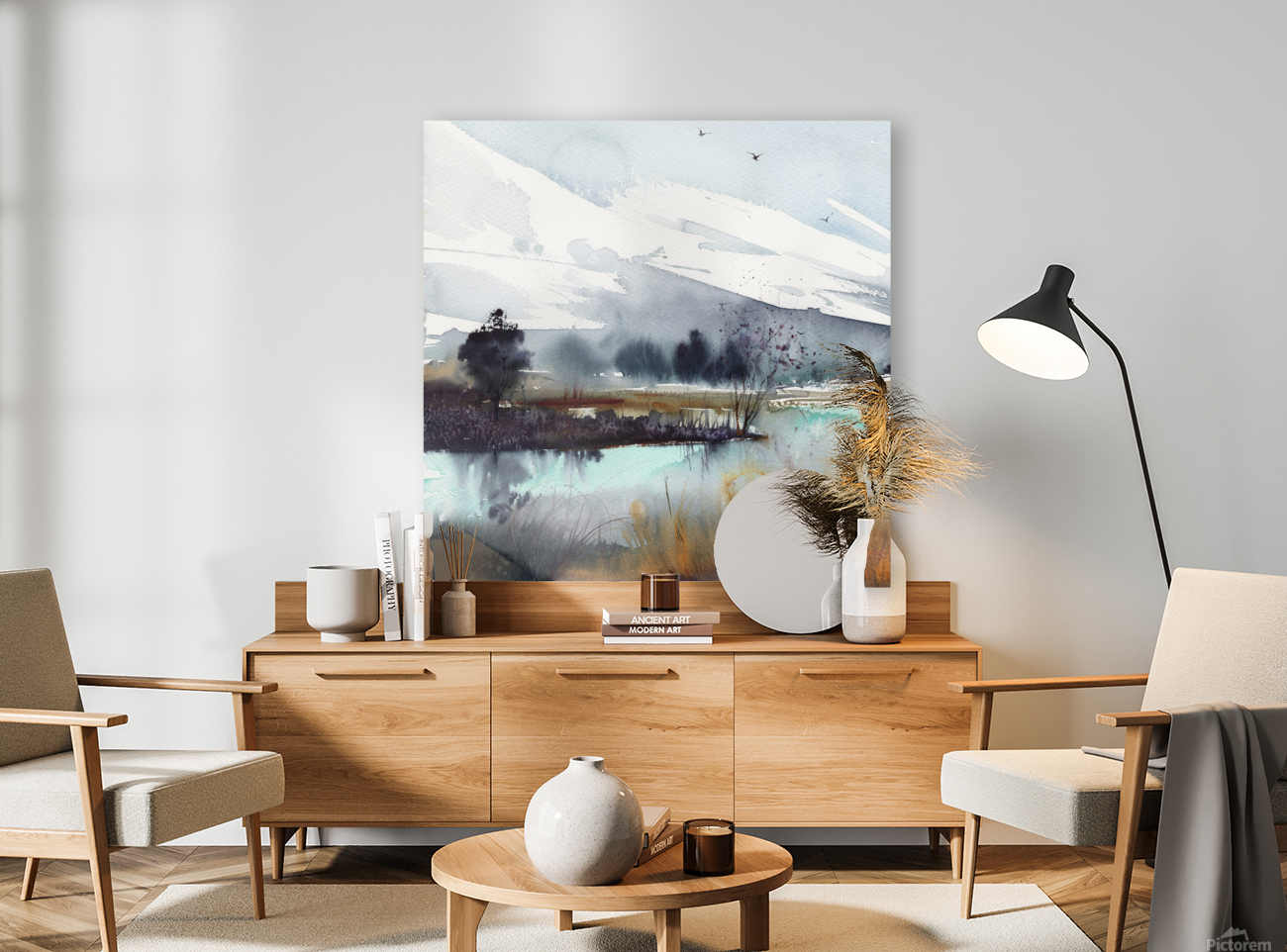  Fall mountain lake 1 Reproduction