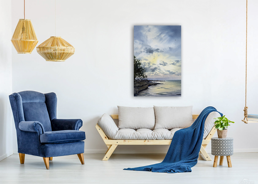 Tree on the shore Reproduction