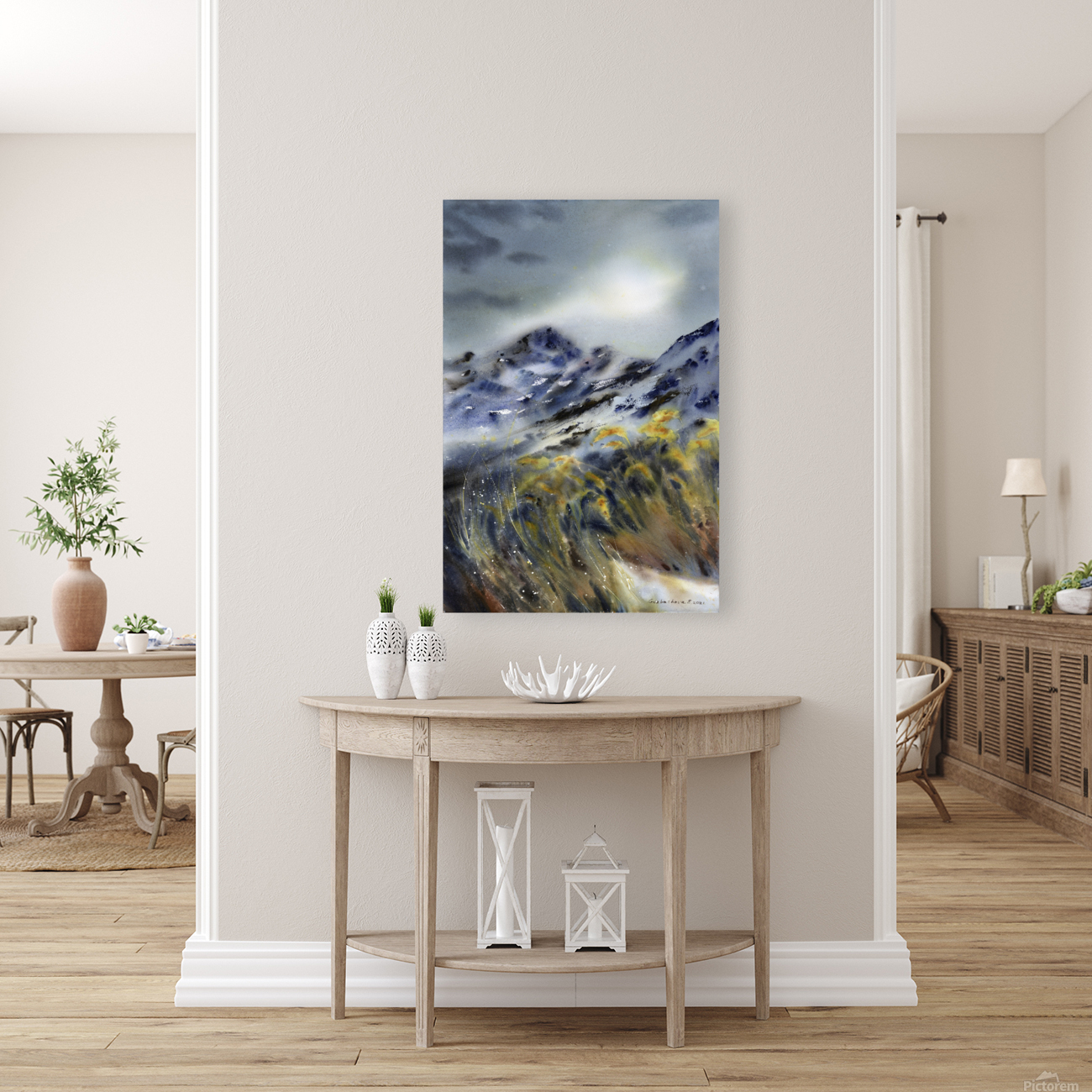Gloomy mountains Reproduction