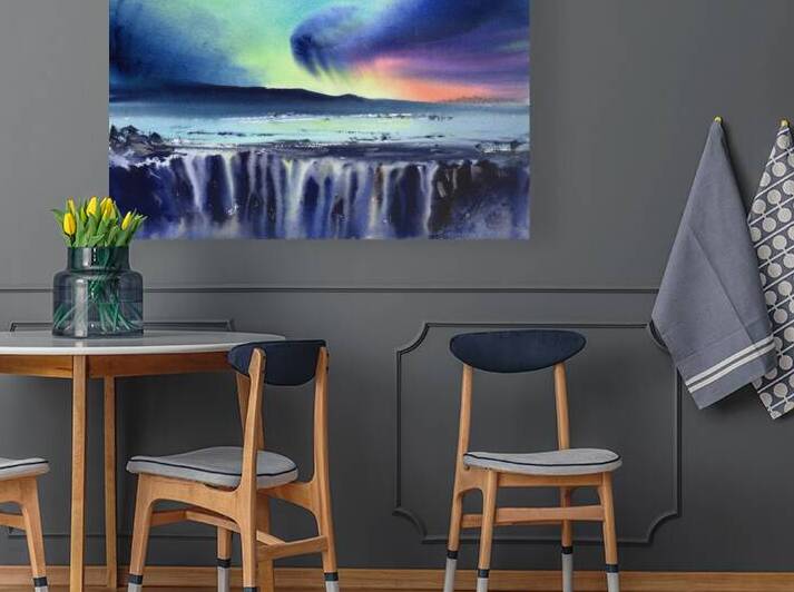Icelandic Waterfall Reproduction