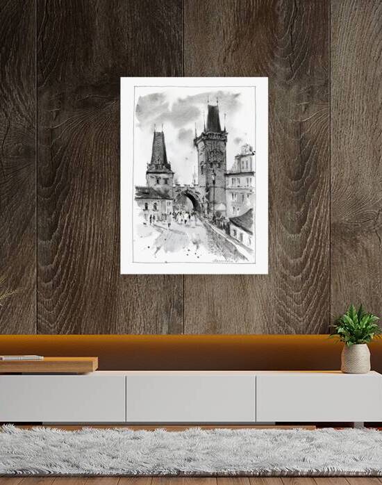 Charles Bridge Prague Czech Republic by Eugenia Gorbacheva