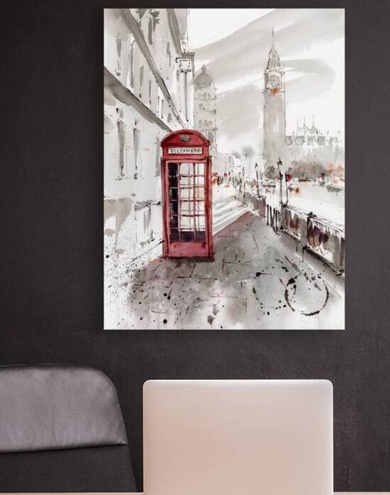 Red Telephone Box London by Eugenia Gorbacheva