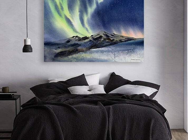 Aurora borealis by Eugenia Gorbacheva