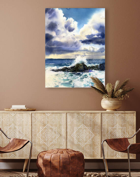 Waves and rocks 2 by Eugenia Gorbacheva