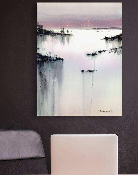 Evening pink by Eugenia Gorbacheva