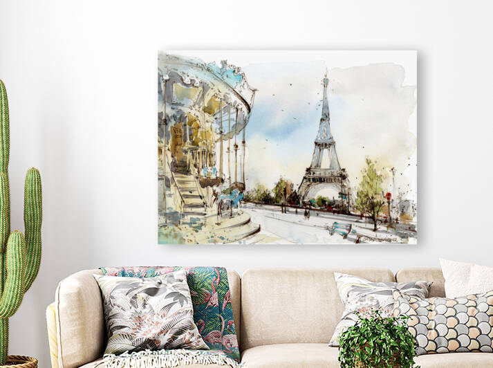 Eiffel Tower Paris France by Eugenia Gorbacheva