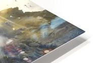 Sun and mountains HD Metal print