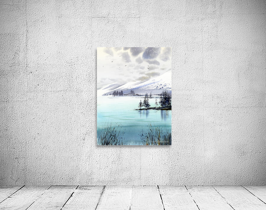 Turquoise mountain lake Wall Preview