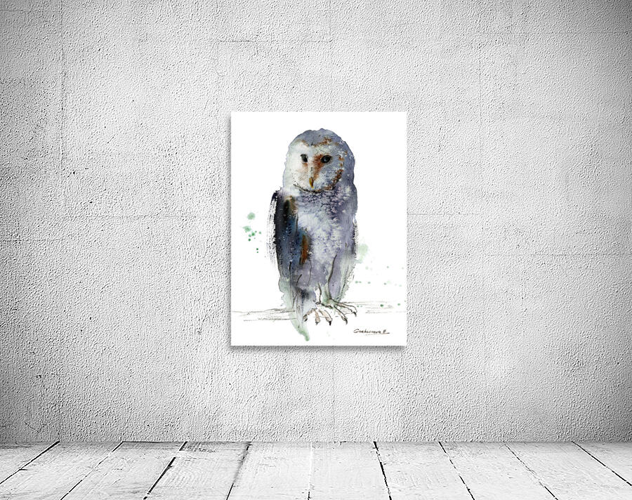 Gray owl Wall Preview