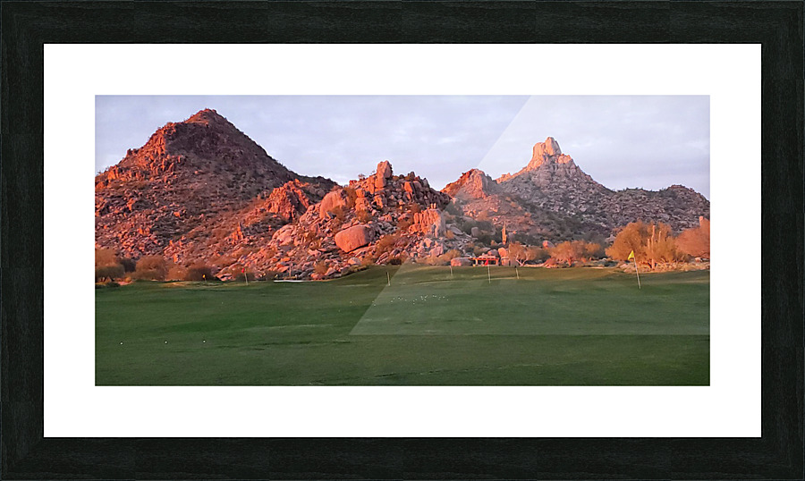 Orange Rock Picture Frame print