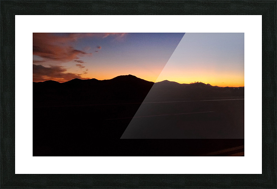 Sundown Sillouett  Picture Frame print