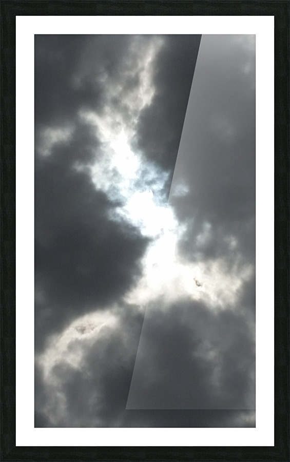 Colliding Clouds Picture Frame print