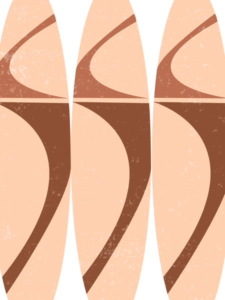 Surfboards stack - Minimal Abstract Digital Download