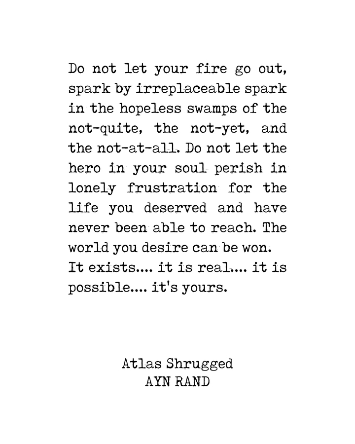Ayn Rand Quote - Atlas Shrugged