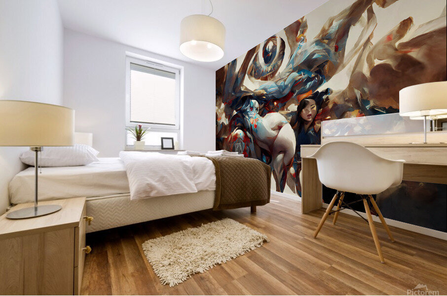 Gold eye Memory Mural print