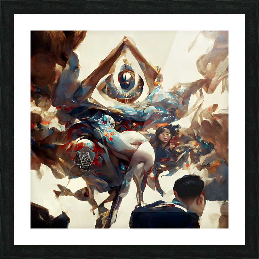 Gold eye Memory Picture Frame print