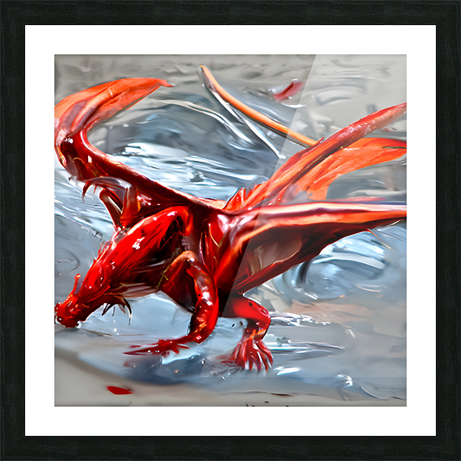 reddrgon2 Picture Frame print