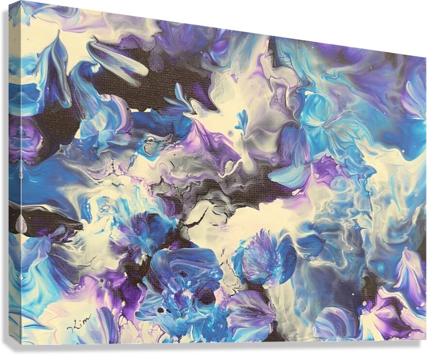 Purple flowers Canvas Print