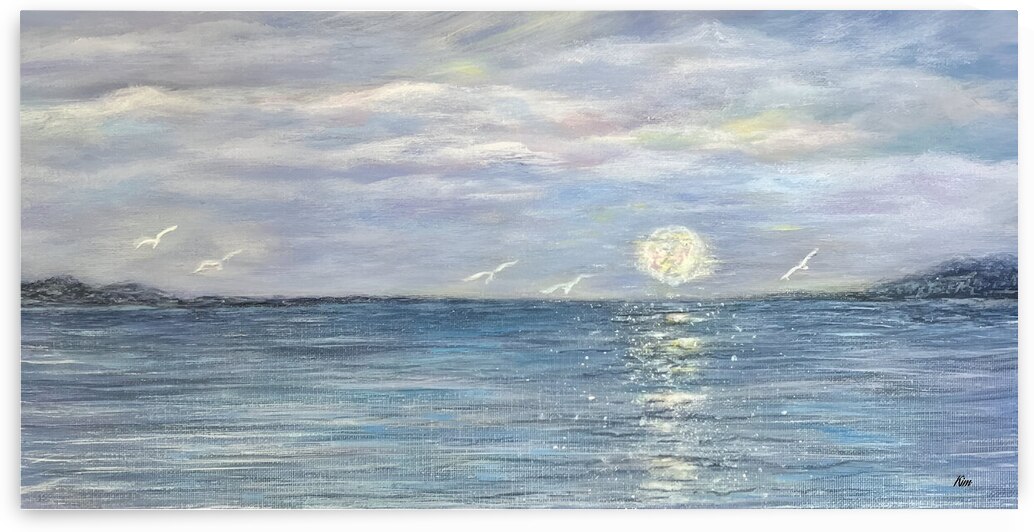 Moonlit Lake Kim 2 by Kim Ackerman