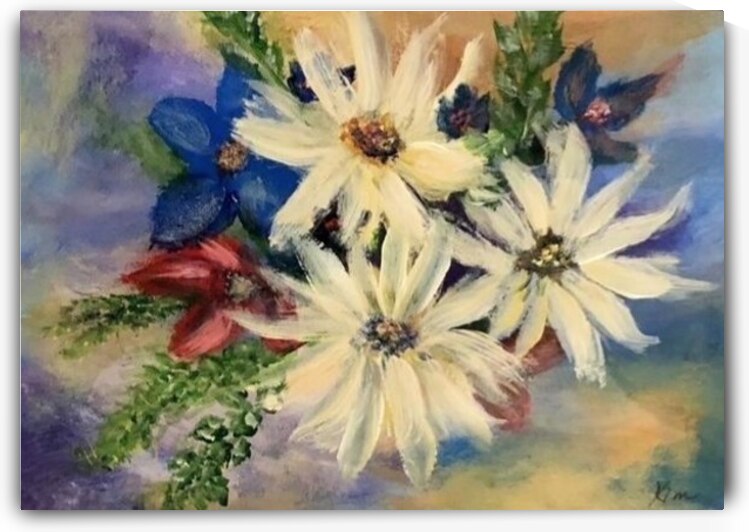3 Daisies by Kim Ackerman