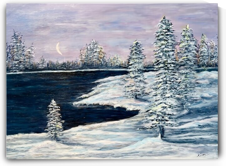 Snow lakepic 1 by Kim Ackerman