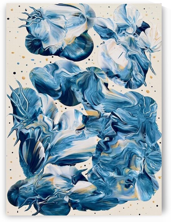Blue Flowers by Kim Ackerman