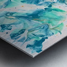Abstract Teal Metal print