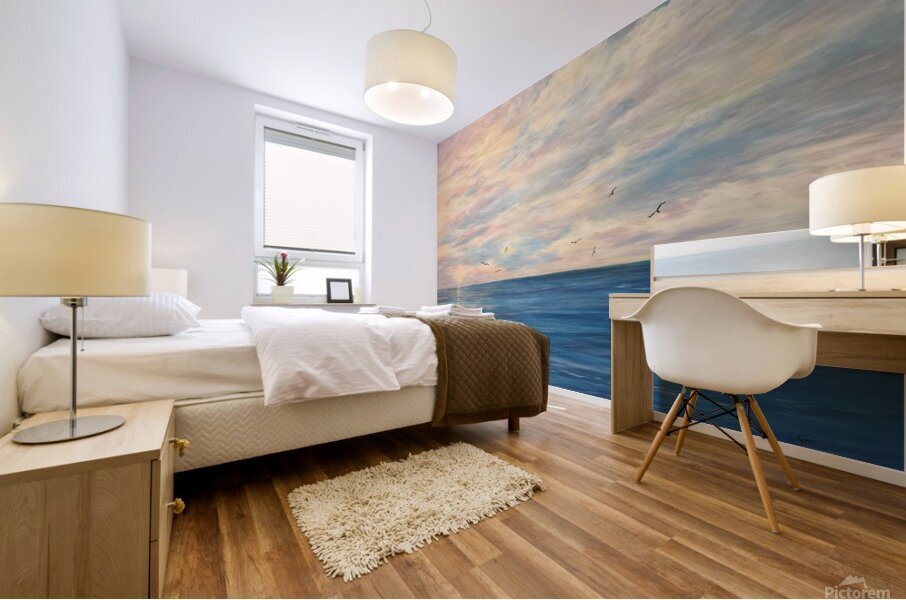 Sunset Beach Kim Mural print