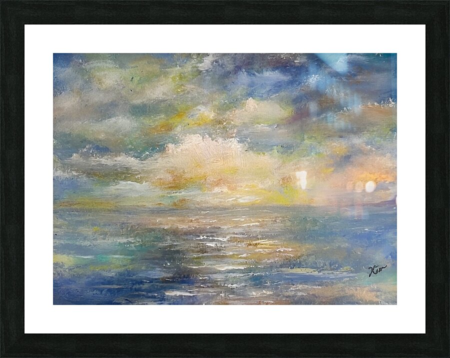 Lake Clouds Picture Frame print
