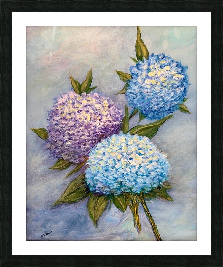 Hydrangea Picture Frame print