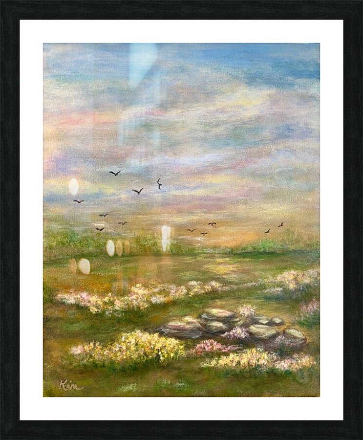 soft meadow 1 Picture Frame print