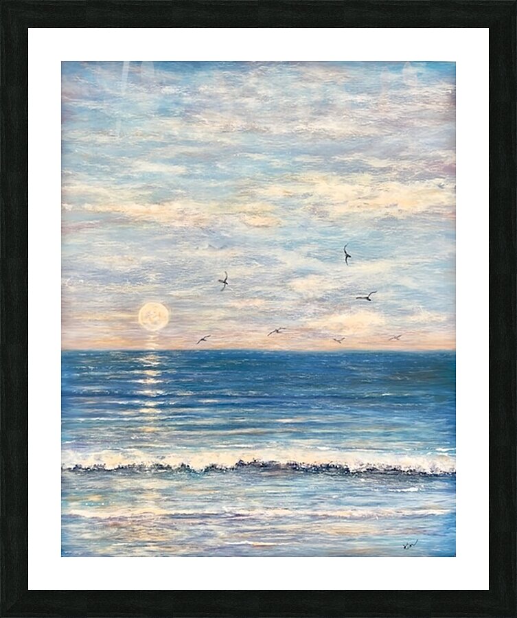 MoonBeach 1 Picture Frame print