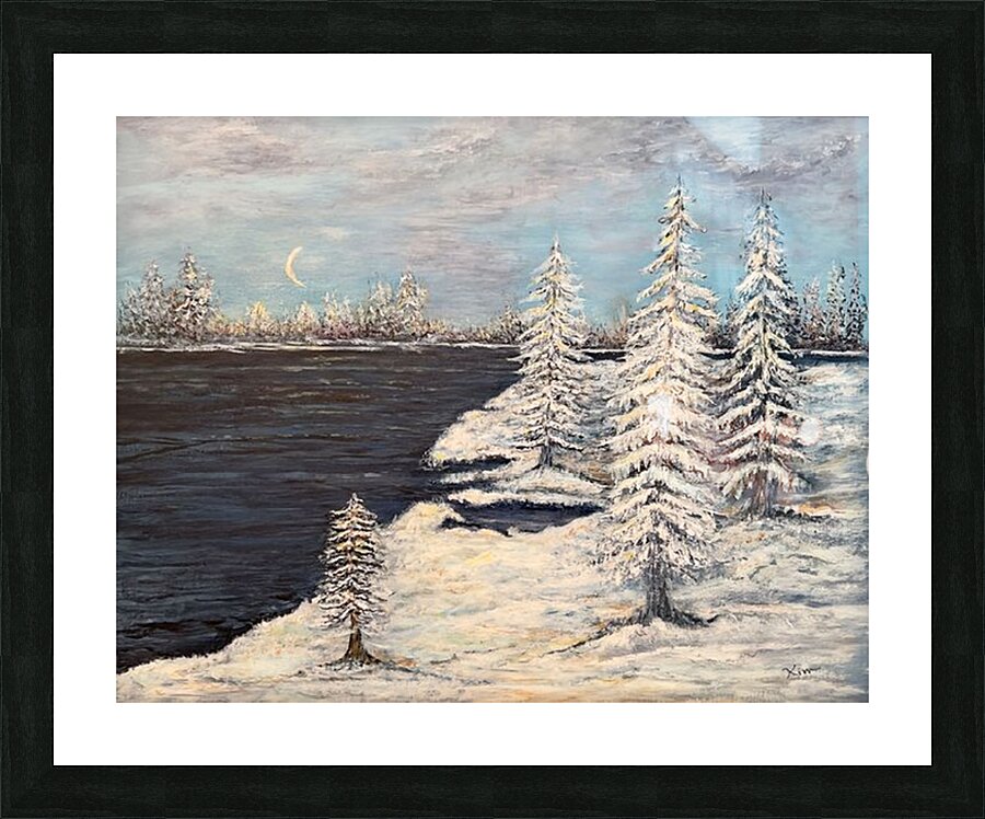 Winterlake Picture Frame print