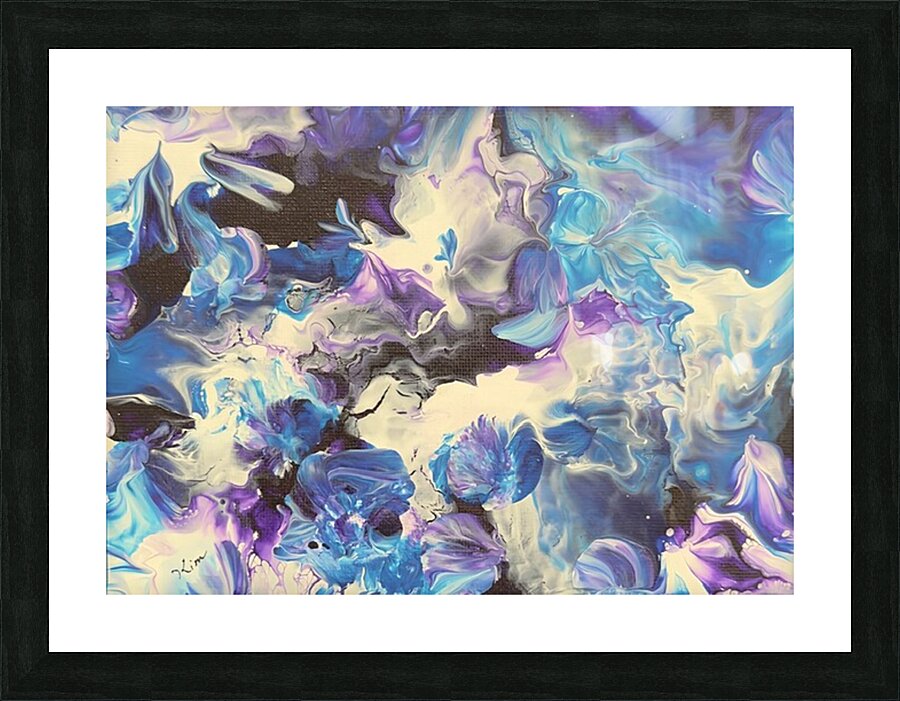 Purple flowers Picture Frame print