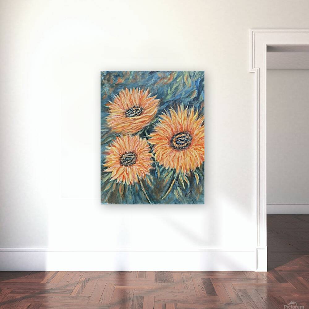 Sunflowersacrylic1 Reproduction
