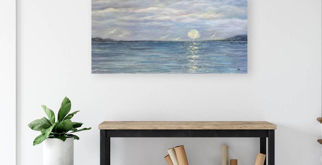 Moonlit Lake Kim 2 by Kim Ackerman
