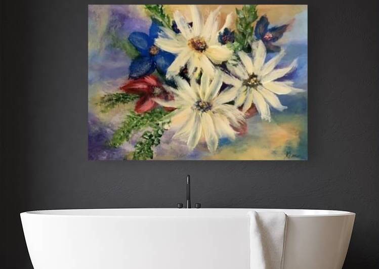 3 Daisies by Kim Ackerman