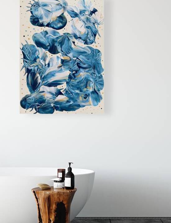 Blue Flowers by Kim Ackerman