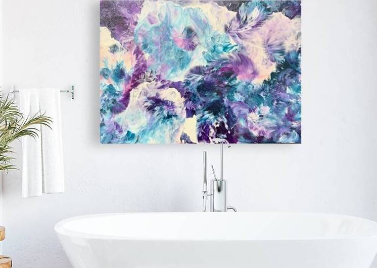 Abstract Purple Kim 1 by Kim Ackerman
