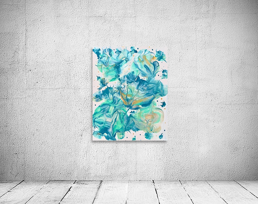 Abstract Teal Wall Preview