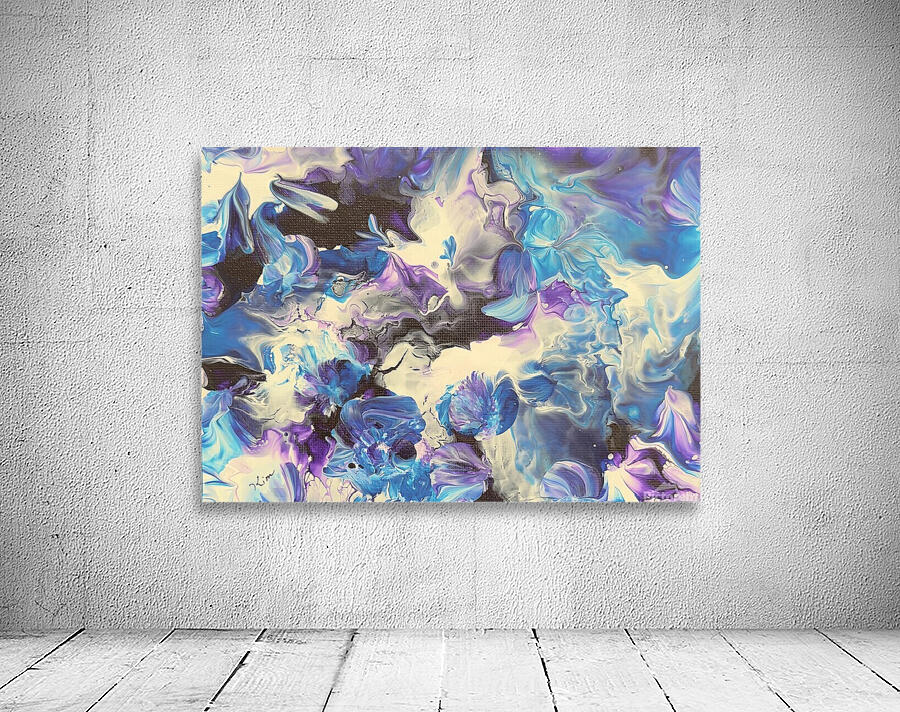 Purple flowers Wall Preview
