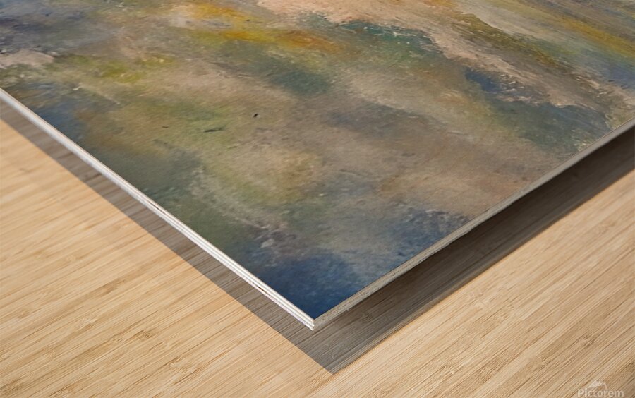 Lake Clouds Wood print