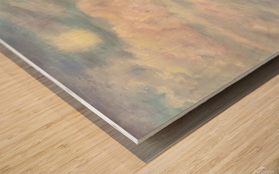 Billowing Clouds Wood print