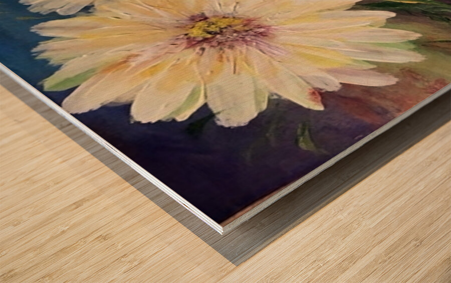 Daisies Wood print