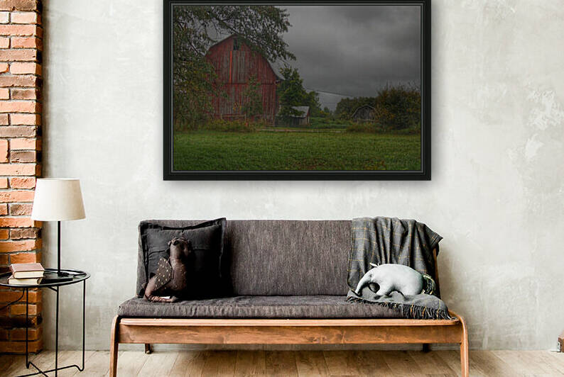 0084   Columbiaville Red and Little Grey  0084 BAR 091817 0953A  by Sheryl L Sutter